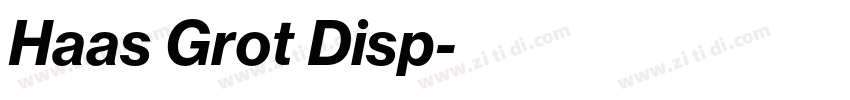 Haas Grot Disp字体转换 Haas Grot Disp字体转换